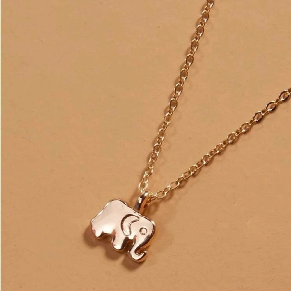 ⚠️Clearance Elephant Charm Necklace Yellow Gold SS - Picture 2 of 3